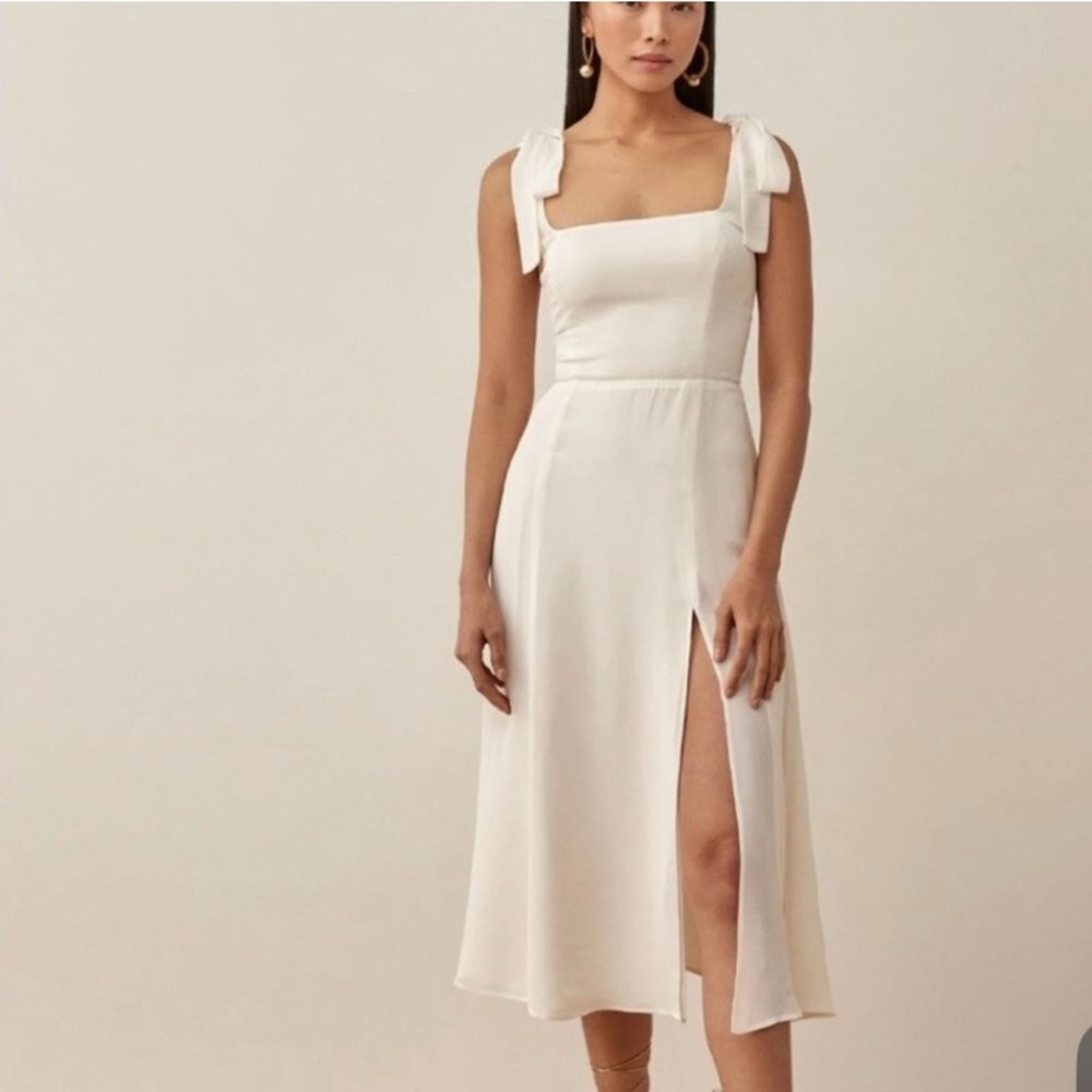 New Reformation Twilight Dress in Ivory